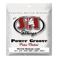 Струны SIT PN1150, Power Groove Pure Nickel Medium Light, 11-50