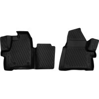 Коврики салона Element 3D FORD Tourneo Custom 2013> 1+1 место полиуретановые черные 2 шт. CARFRD00021k