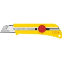 Нож с винтовым фиксатором Stayer SK-25, сегмент. лезвия 25 мм, усиленный корпус