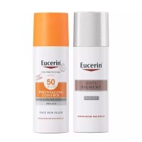 Набор "Против пигментации": крем ночной 50 мл + солнцезащитный флюид SPF 50+, 50 мл 