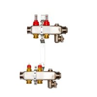Комплект коллекторов Ридан SSM-2RF set с расходомерами и кронштейнами, 2 контура 