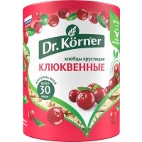 Хлебцы Dr. Korner "Злаковый коктейль" клюквенный 