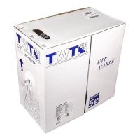 Кабель LANMASTER TWT UTP, 4 пары, Кат.5е, LSZH, универсальный, с тросом, 305 м (TWT-5EUTP-UNV-TR)
