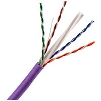 Кабель LANMASTER TWT UTP, 4 пары, Кат.6, нг(А)-LS, IEC 60332-3, 305 метров, фиолетовый (TWT-6UTP-NGLS)