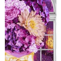 Рисование по номерам В сиреневых тонах