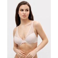 Бюстгальтер push-up с деталями из сетки в розовом цвете 512424