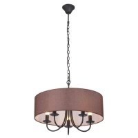 люстра подвесная VITALUCE Sentiment 5x40Вт E14 металл черный