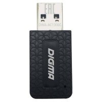 Сетевой адаптер WiFi Digma (dwa-ac1300c) 