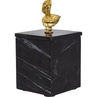Шкатулка из черного мрамора 10х10х20см Glasar 78028-DS 