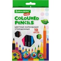 Карандаши цветные Kids, 12 цветов, утолщенные 