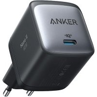 Сетевое зарядное устройство Anker PowerPort Nano II USB-C, GaN, 65 Вт черный