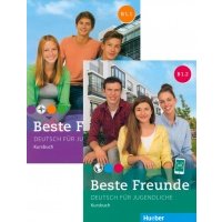 Beste Freunde B1. Paket Kursbuch B1.1 und B1.2. Deutsch fur Jugendliche. Deutsch als Fremdsprache (комплект из 2-х книг)