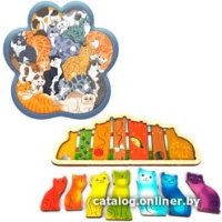 Деревянная игрушка Нескучные Игры Зоопазл Кошки
