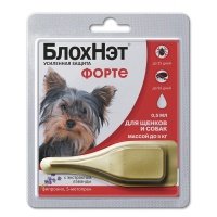 Астрафарм БлохНэт Форте капли от блох и клещей для щенков и собак массой до 5 кг, 1 пипетка 