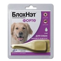 Астрафарм БлохНэт Форте капли от блох и клещей для собак массой от 20 до 30 кг,1 пипетка 