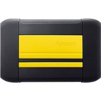 Внешний жесткий диск 2.5'' Apacer 2TB, USB 3.2 Gen 1, military grade shockproof, yellow, RTL AC633