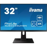 Монитор 31,5" Iiyama XUB3293UHSN-B1 3840х2160 IPS, 350cd/m2, H178°/V178°, 1000:1, 80М:1, 1,07B Color, 4ms, HDMIx1, DP, USB-Hub, Height a XUB3293UHSN-1