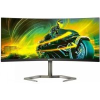 Монитор 34" Philips 00/01 3440x1440, VA, Curved, 165 Гц, 300cd/m2, H178°/V178°, 3000:1, 4ms, 2xHDMI, 2xDP, USB-Hub, Height adj, Swivel, Sp 34M1C5500VA