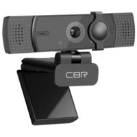 Веб-камера CBR 5 МП, разрешение видео 1920х1080, USB 2.0, встроенный микрофон с шумоподавлением, автофокус, крепление на мониторе, што CW 872FHD Black