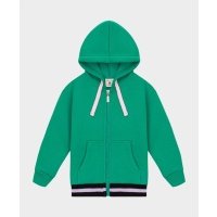 Толстовка на молнии с капюшоном и карманами зеленая Button Blue (110) 