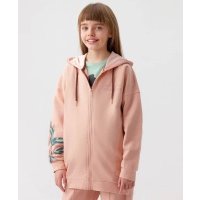 Толстовка оверсайз с велюровым капюшоном Button Blue (158) 
