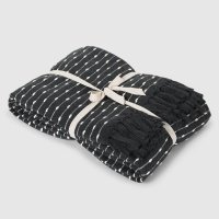 Плед Homelines textiles Point Grey 180 x 200 см хлопок серый 