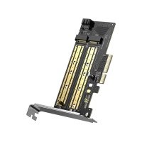 Адаптер переходник UGREEN 70503 M.2 NVMe/4*PCI-E 3.0, черный CM302