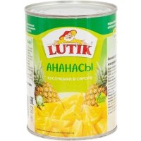Ананасы Lutik кусочки 580мл