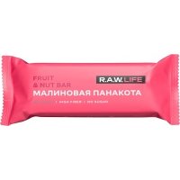 Батончик R.A.W.LIFE Орехово-фруктовый малиновая панакота 47г 