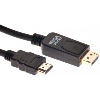 Кабель-переходник VCOM DisplayPort M/HDMI M, 4K, 60Hz, 1.8m CG608M-1.8M
