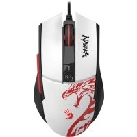 Мышь A4Tech белый/рисунок оптическая, 12000dpi, USB, 6but (1874606) L65 MAX NARAKA