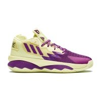 Кроссовки Adidas Dame 8, фиолетовый, светло-желтый 