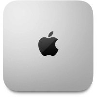 Компьютер Apple Mac mini A2686, Apple M2 8 core 8ГБ, SSD 256ГБ, macOS, серебристый (mmfj3ll/a) A2686