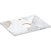 Столешница Cersanit Stone Life 80 белая сатиновая Stone 63855 из керамогранита Life 80x45x2 белый сатиновый