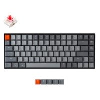 Клавиатура беспроводная механическая Keychron K2 v2 (Hot-swappable), Gateron G Pro Red Switch, Bluetooth, RGB, 4000мАч, Серый K2C1H K2-C1H