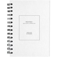 Тетрадь на спирали Notes белая, 120 листов, клетка 