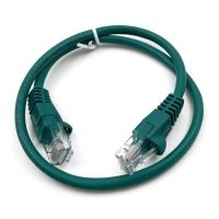 Патч-корд Buro UTP 4 пары cat5E CCA molded 0.5м зеленый RJ-45 (m)-RJ-45 (m) UTP-5E-0,5m-Gr