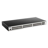 Коммутатор D-Link DGS-3000-52X/B2A,L2 Managed Switch with 48 10/100/1000Base-T ports and 4 10GBase-X SFP+ ports.16K Mac address, 802.3x Flow Control, 4K of 802.1Q VLAN, VLAN Trunking, 802.1p Priority DGS-3000-52X/B2A
