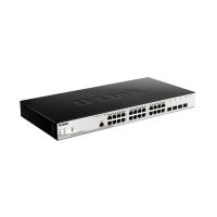 Коммутатор D-Link DGS-1210-28P/ME/B2A, L2 Managed Switch with 24 10/100/1000Base-T ports and 4 1000Base-X SFP ports (24 PoE ports 802.3af/802.3at (30 W), PoE Budget 193 W) (DGS-1210-28P/ME/B2A)