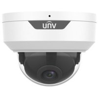 Камера Uniview Видеокамера IP купольная антивандальная, 1/2.9" 2 Мп КМОП @ 30 к/с, ИК-подсветка до 30м., 0.01 Лк @F2.0, объектив 2.8 мм, DWDR, 2D/3D DNR, Ultra 265, H.265, H.264, MJPEG, 2 потока, встр IPC322LB-AF28WK-G