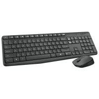 Клавиатура+мышь Logitech Wireless Desktop MK235, (Keybord&mouse), USB, Black, [920-007931./920-007948] (920-007931.) Wireless Desktop MK235