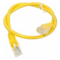 Патч-корд Lanmaster UTP TWT-45-45-0.5-YL вилка RJ-45-вилка RJ-45 кат.5е 0.5м желтый ПВХ (уп.:1шт)