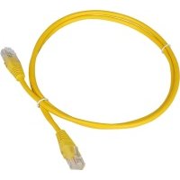 Патч-корд Lanmaster TWT-45-45-1.0-YL UTP вилка RJ-45-вилка RJ-45 кат.5е 1м желтый ПВХ (уп.:1шт) 