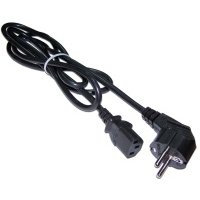 Шнур питания C13-Schuko угловая, 3х0.75, 220В, 10А, черный, 3 метра (LAN-PP13/SHA-3.0-BK)