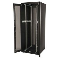 LANDE DYNAmic Basic 19" Телекоммуникационный напольный шкаф 42U, 800х800х2010, перфорированная одностворчатая передняя дверь, перфорированная одностворчатая задняя дверь с кабельными вводами, цвет чер 
