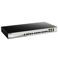 Коммутатор D-Link DXS-1210-16TC/A3A, PROJ L2+ Smart Switch with 12 10GBase-T ports and 2 10GBase-T/SFP+ combo-ports and 2 10GBase-X SFP+ ports.16K Mac address, 240Gbps switching capacity, 802.3x Flow DXS-1210-16TC/A3A