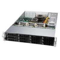 Серверный корпус 2U Supermicro CSE-LA26E1C4-R609LP 600 Вт чёрный серебристый 