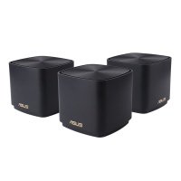 Бесшовный Mesh роутер ASUS ZenWiFi , AX1800, черный, 3 шт. в комплекте [ (b-3-pk)] 90IG05N0-MO3RH0