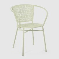 Стул садовый декоративный Anxi jiacheng 63x49x77 см античный белый 
