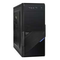 Корпус Minitower ExeGate BA-201 (mATX, без БП, 2*USB, аудио, черный) 